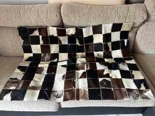 Alfombra patchwork piel de vaca