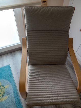 Mecedora Ikea Lactancia Gris Claro