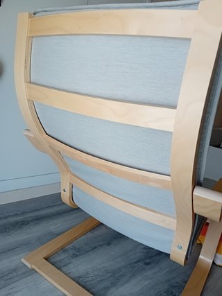 Mecedora Ikea Lactancia Gris Claro