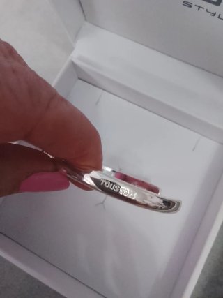 Pulsera Tous Oso Onix Negro y Plata