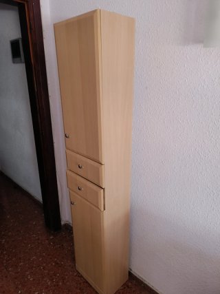 Armario vertical madera 3 cajones