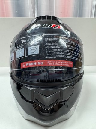 Casco de moto negro