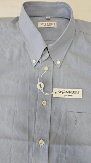 CAMISA Yves Saint Laurent vintage 80s oxford algod