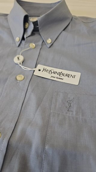 CAMISA Yves Saint Laurent vintage 80s oxford algod