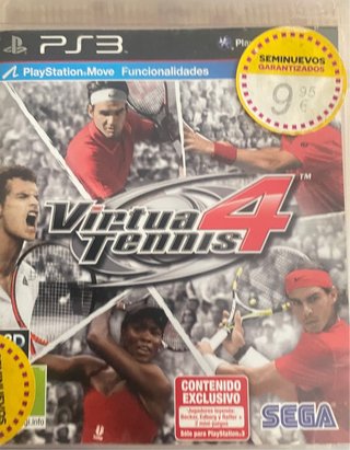 Caja de Videojuego PS3 Virtual Tennis 4, Sin juego