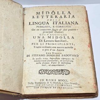 Libro 1750 Midolla letteraria della lingua italian