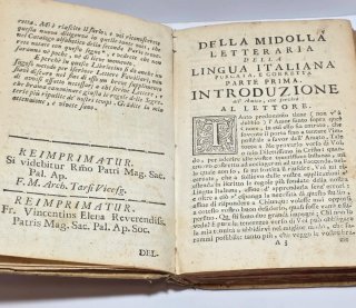 Libro 1750 Midolla letteraria della lingua italian