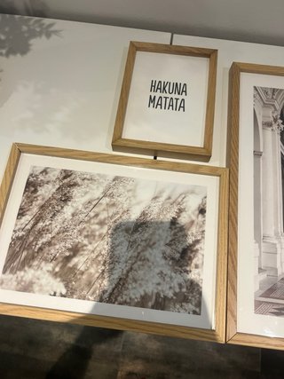 Láminas decorativas con marco de madera