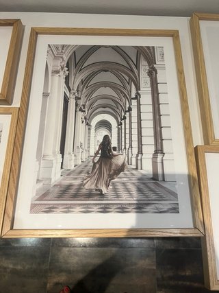 Láminas decorativas con marco de madera