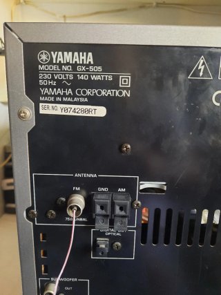 Equipo de música Yamaha GX-505 reparar