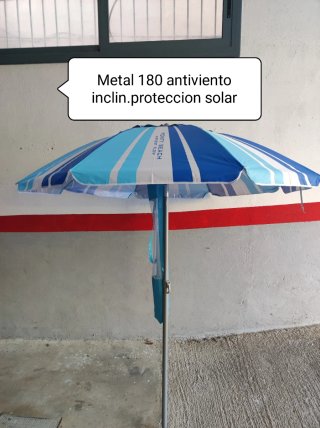 Ombrellone da Spiaggia 180cm Antivento Solare