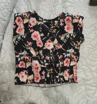 2 Top Donna Blu E Multicolore