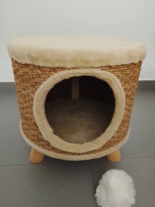 Rascador Cama Nido para gatos + Juguete de gatitos