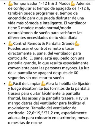 Ventilador MYCARBON blanco con mando