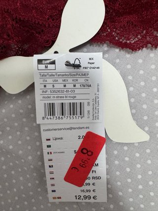 Conjunto lencería Women Secret rojo