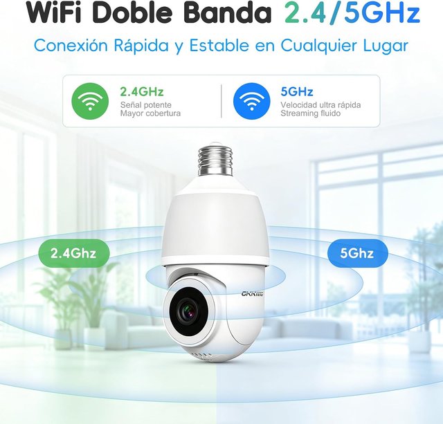 Telecamera di Sorveglianza WiFi PTZ 355°/90°