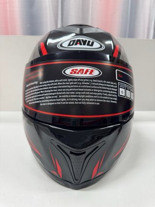 Casco Integral Moto Negro/Gris/Rojo