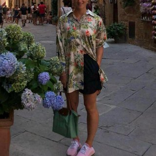 Camicia Zara fantasia giungla fiori animali