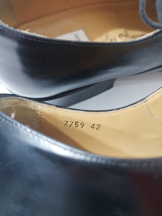 Magnanni / Zapatos Derby de cuero genuino negro 42