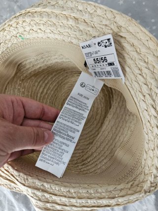 Sombrero de paja niña lazo