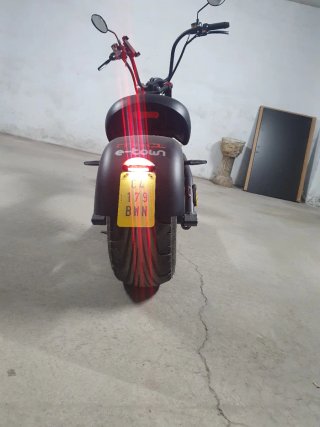 Moto Eléctrica Custom Citycoco Negra