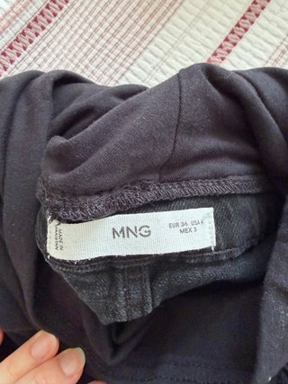Jeans Premamá maternity Wide Leg Mango Negros