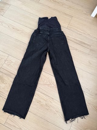 Jeans Premamá maternity Wide Leg Mango Negros