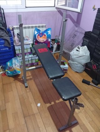 Máquina de pesas y discos gym