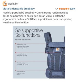 Mochila Portabebé Ergobaby Omni Breeze