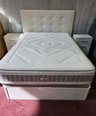 Canapé abatible madera con colchones viscoelastica