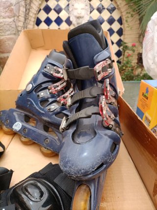 Patines en línea y protecciones