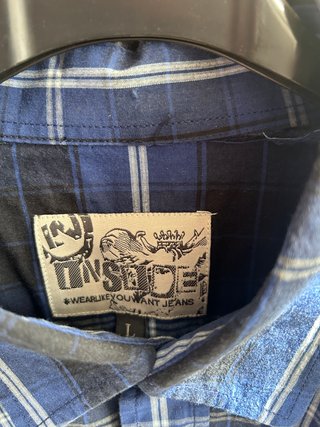 Camisa de cuadros caballero manga larga