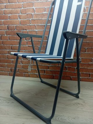 Silla Camping Plegable AKTIVE Rayas 45x45x90cm