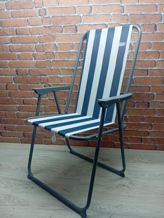 Silla Camping Plegable AKTIVE Rayas 45x45x90cm