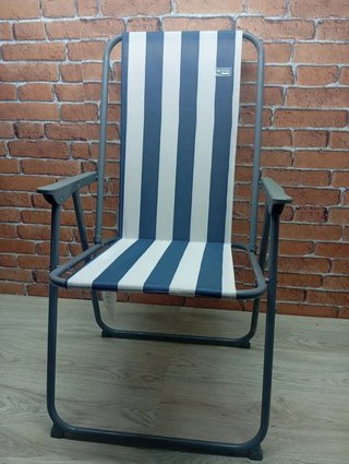 Silla Camping Plegable AKTIVE Rayas 45x45x90cm