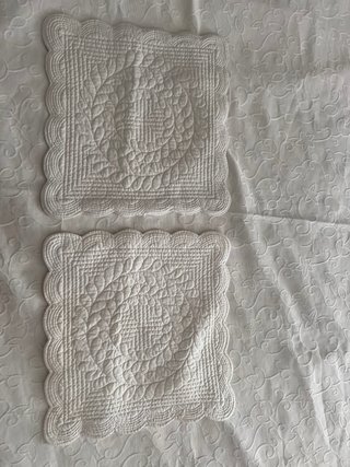 Colcha blanco roto 2,15x2,40 2fundas cojín regalo