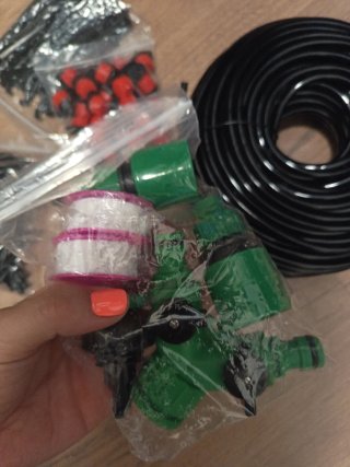 Kit riego microgoteo 30m jardín/invernadero