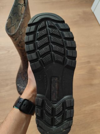 Botas de agua estampado serpiente