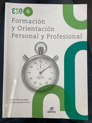 Formación  orientación personal profesional editex