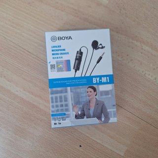 Microfone Lapela Boya BY-M1 Novo Caixa
