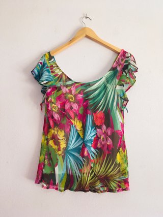 Camiseta Zendra floral multicolor talla única