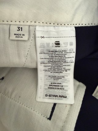 Pantalón corto G-Star Talla 31 Azul Marino