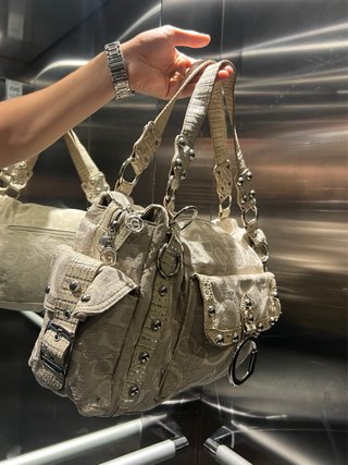 Bolso vintage Beige y Dorado
