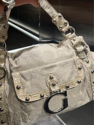 Bolso vintage Beige y Dorado
