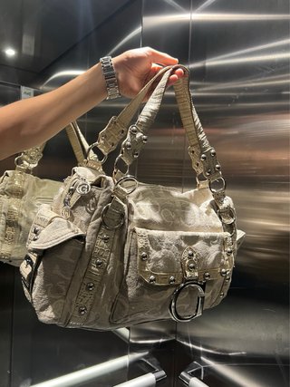 Bolso vintage Beige y Dorado