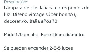 Lámparas de pie con diseño vintage