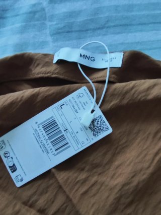 Vestido de verano marrón anaranjado