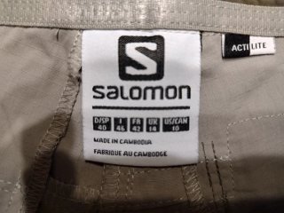 Pantaloni trekking Salomon beige