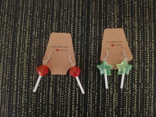 Pendientes Lollipop Rojo y Verde