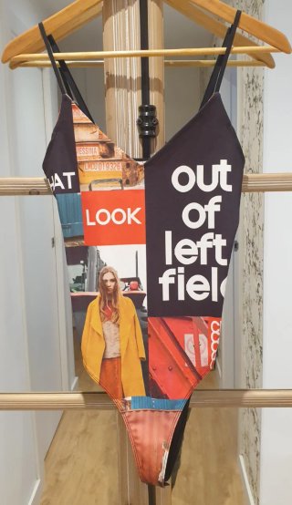 Body estampado Zara W&B Collection Talla M